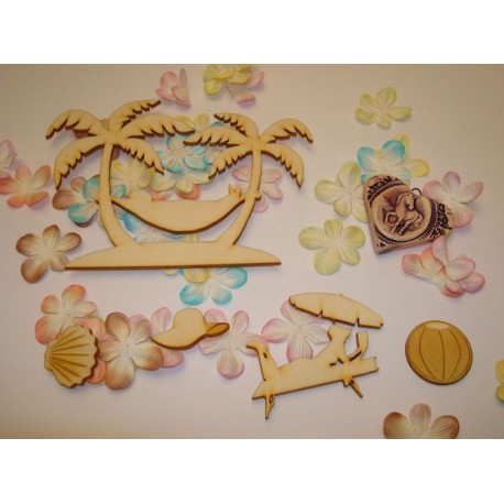 Plage, vacance 02089 pour vos pages de scrapbooking