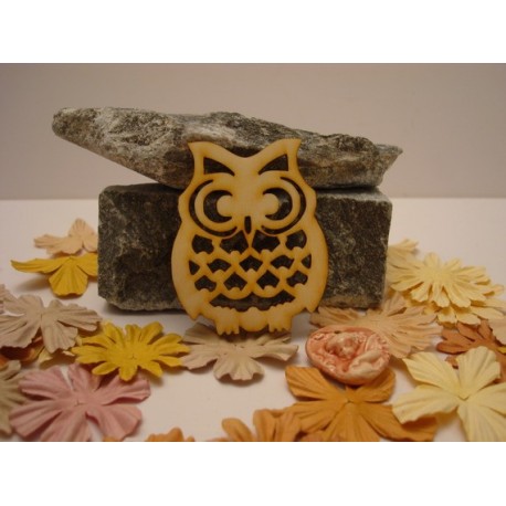 hibou 02070 embellissement en bois pour vos créations