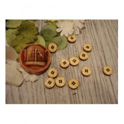 12 boutons diam 1 1934 embellissement en bois pour vos créations