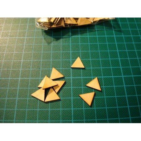 Triangle BA062 de 6 cm embellissement en bois pour vos créations