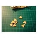 Triangle BA062 de 6 cm embellissement en bois pour vos créations