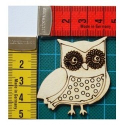hibou chouette 1604 embellissement en bois pour vos créations
