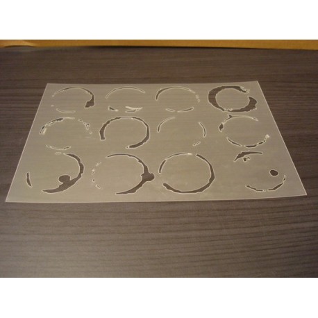 Pochoir cercle de verre P0145 pour vos pages, vos cartes, vos murs