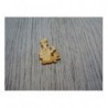 Facteur et son chat 1529 embellissement en bois pour vos créations