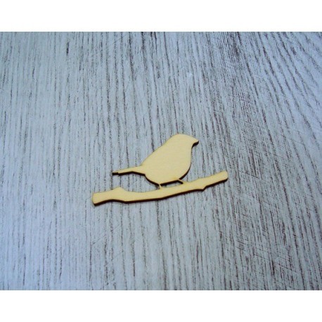 petit oiseau 1322 embellissement en bois pour vos créations