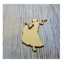 Danseur 1254 embellissement en bois pour vos créations