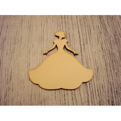 Princesse 1219 embellissement en bois pour vos créations