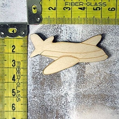 Avion 1369 embellissement en bois pour vos créations