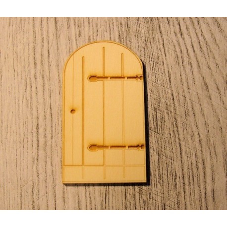 Porte arrondie 596A embellissement en bois pour vos créations