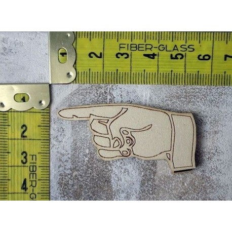 Doigt 235 embellissement en bois pour vos créations