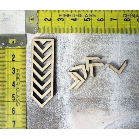 Chevrons 82 embellissement en bois pour vos créations