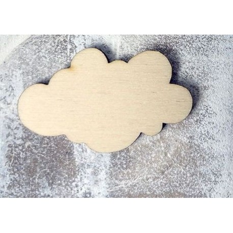 Nuage 3x5 cm 96 un embellissement en bois pour vos créations