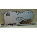 un hippopotame 151 en plexi pour vos pages de scrapbooking