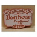 lot de 3 petites plaques bonheur 189 gravés embellissement pour le scrapbooking