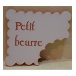 lot de 2 petit beurre 24 embellissement pour le scrapbooking en plexi gravé