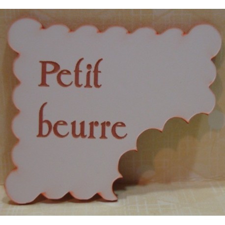 lot de 2 petit beurre 24 embellissement pour le scrapbooking en plexi gravé