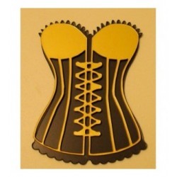 corset 60 a lacet pour scrapbooking ou carterie