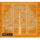 Arbre triptyque 02398 panneau bois collections décoration intérieur