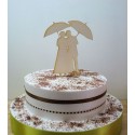 Cake topper 02478 je rajoute le texte de votre choix mariage haut de piece montée