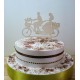 Cake topper 02488 à vélo décoration gateau de mariage fiançailles