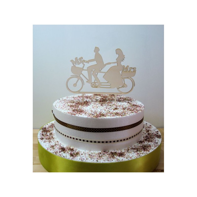 Cake Topper 024 A Velo Decoration Gateau De Mariage Fiancailles
