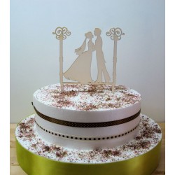 Cake topper 02489 décoration gateau de mariage fiançailles