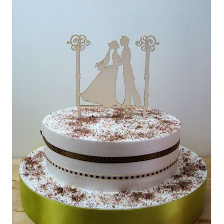 Cake topper 02489 décoration gateau de mariage fiançailles