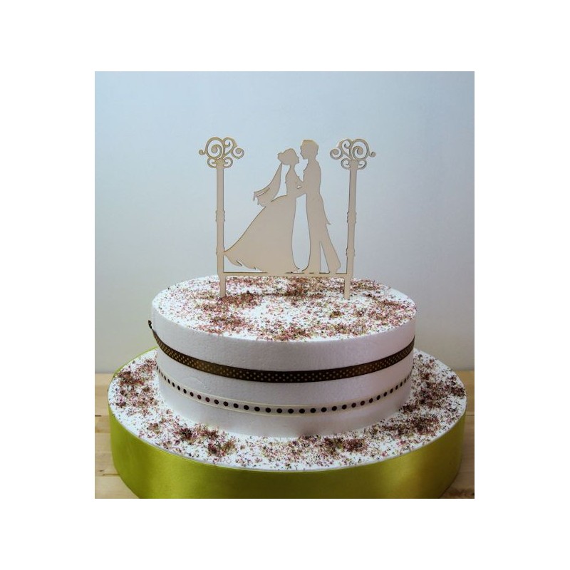 Cake topper 02489 décoration gateau de mariage fiançailles